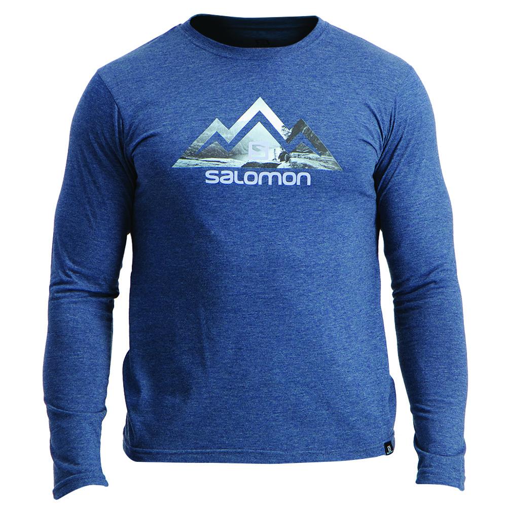 Salomon TIP TOE LS M Camisetas Hombre - Oscuro - Colombia (28705-XCER)